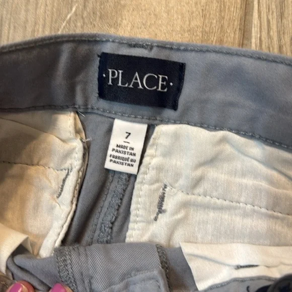 Children's Place Boys Gray Chino/Uniform Pants‎ Size  7 NWT - Picture 6 of 9